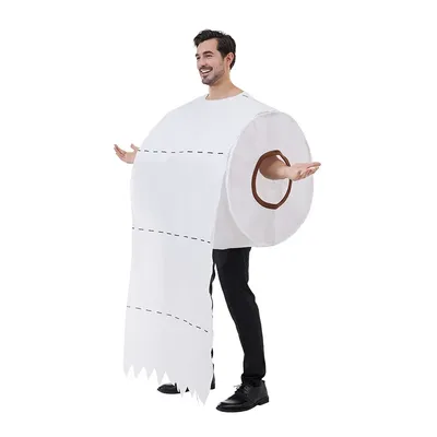 Couple Spoof Toilet Paper Cosplay Costume Toilet Paper Cosplay Makeup Ball Stage Birthday Party Halloween Costume for Couple Spoof Toilet Paper Cosplay Costume Toilet Paper Cosplay Makeup Ball Stage Birthday Party Halloween Costume for
