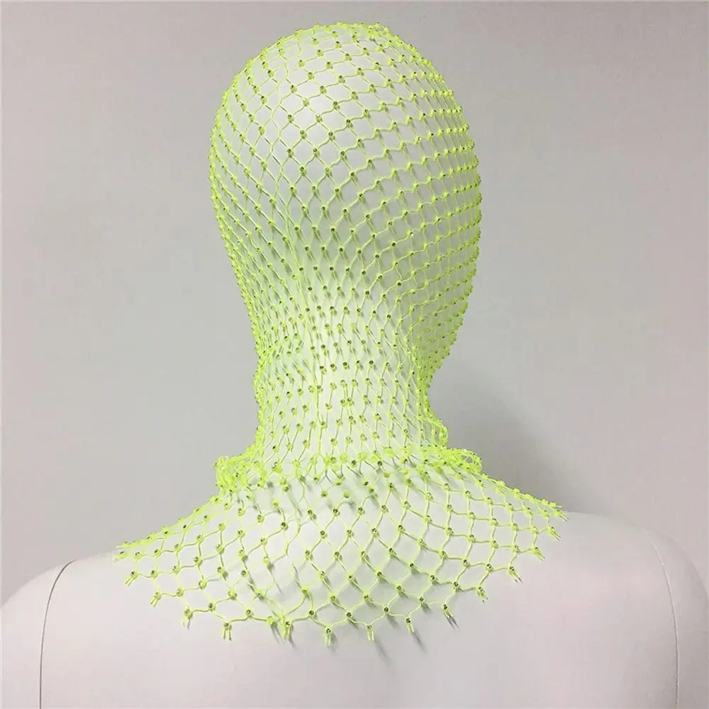 Cover Zircon Mask Turban Hat Hair Snood Net Crystal Head Mask Rhinestone Mesh Veil Diamond Headwrap Fishnet Headhood