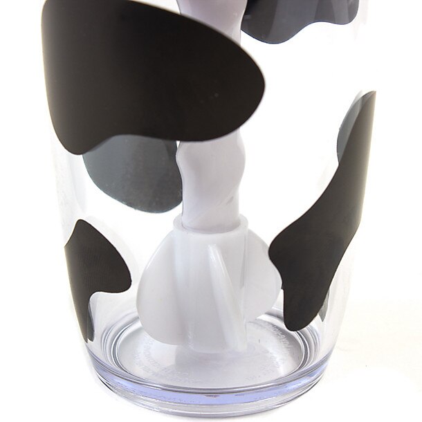 Cow Print Cup with Drinking Straw Cow Print Cup with Drinking Straw