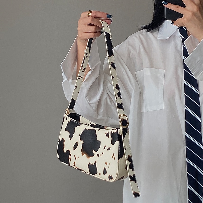 Cow Print Shoulder Bag For Women Cow Print Shoulder Bag For Women