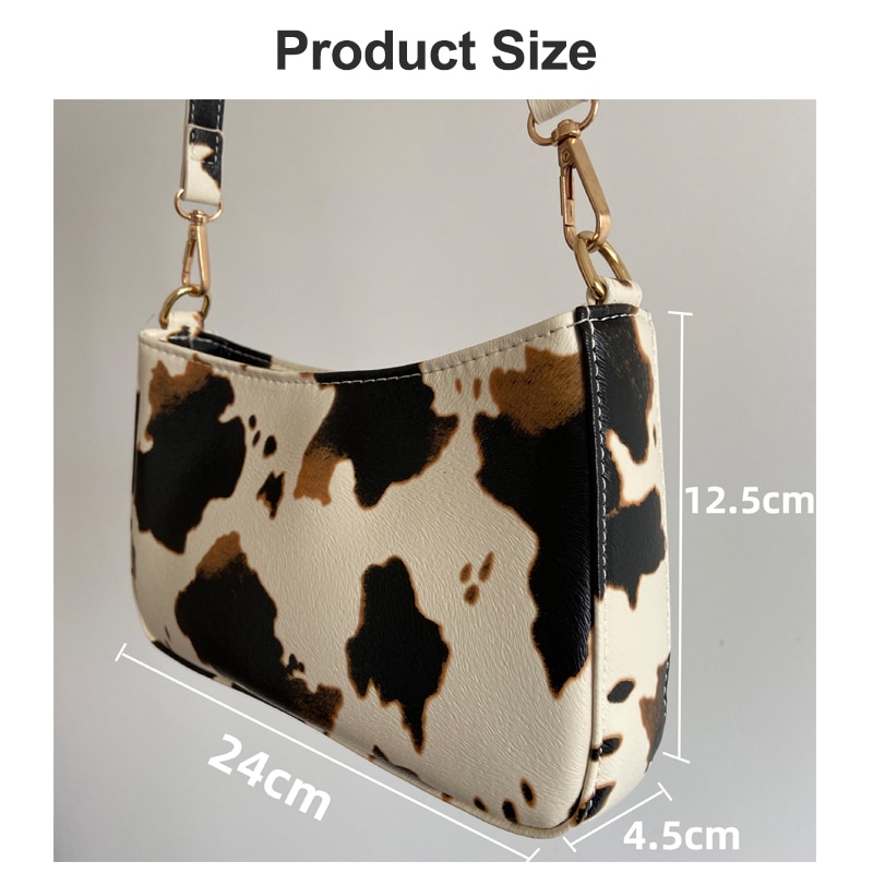 Cow Print Shoulder Bag For Women Cow Print Shoulder Bag For Women