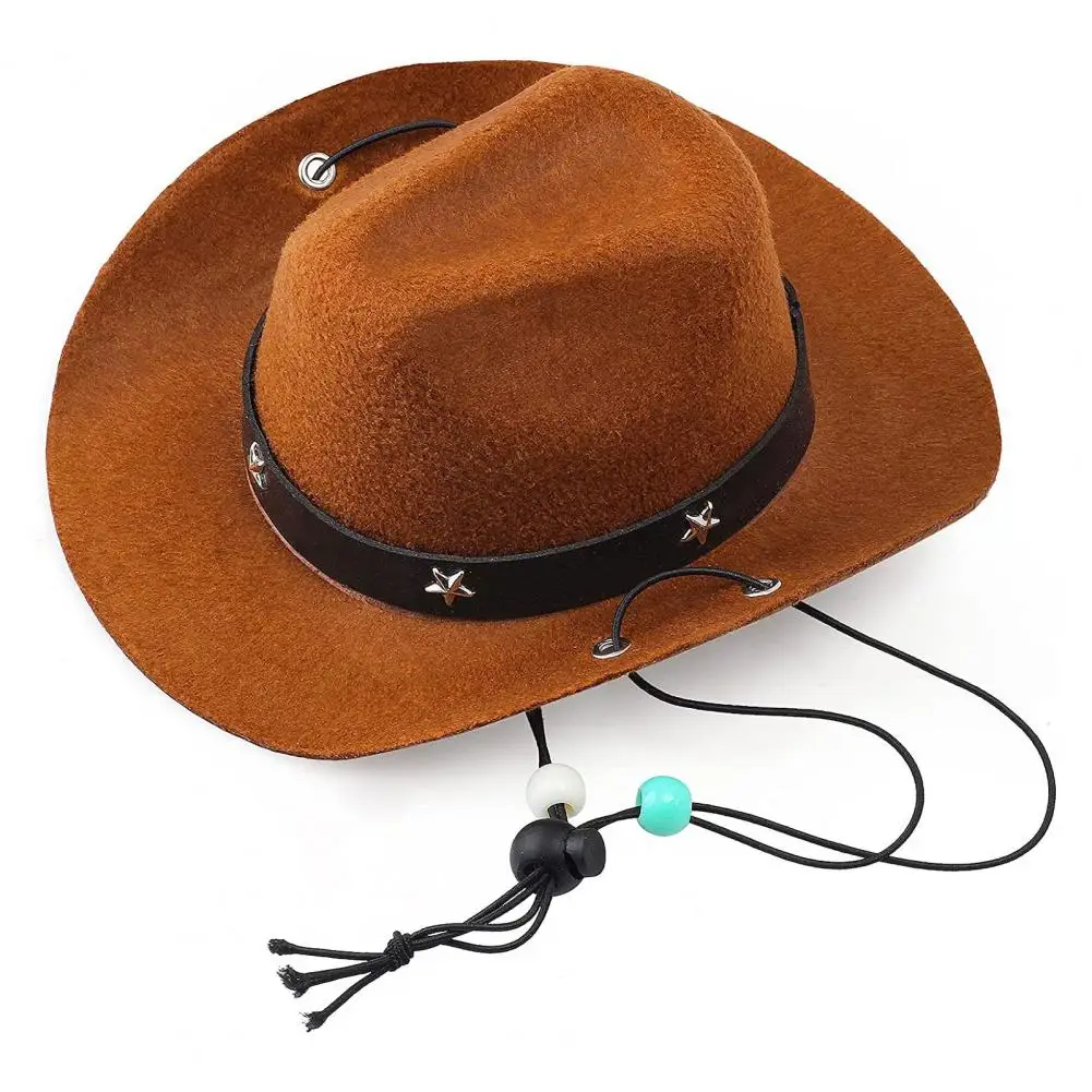 Cowboy Hat for Dogs with Scarf