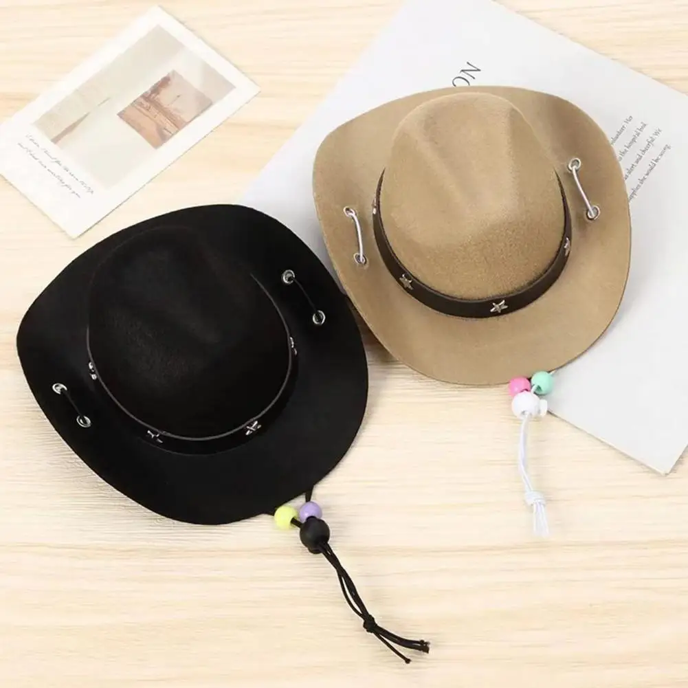 Cowboy Hat for Dogs with Scarf