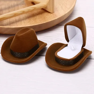 Cowboy Hat Ring Box Jewelry Holder Cowboy Hat Ring Box Jewelry Holder