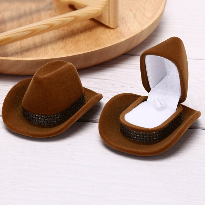 Cowboy Hat Ring Box Jewelry Holder Cowboy Hat Ring Box Jewelry Holder