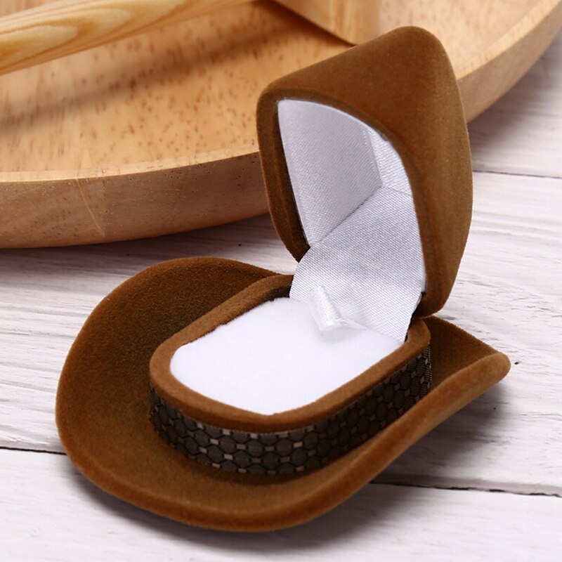Cowboy Hat Ring Box Jewelry Holder Cowboy Hat Ring Box Jewelry Holder