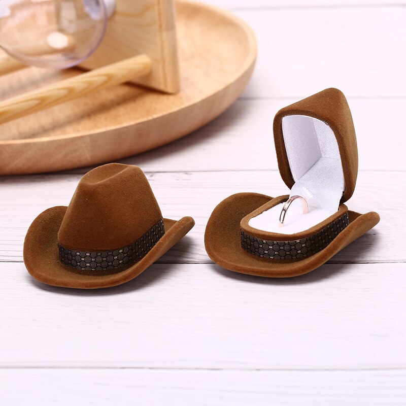 Cowboy Hat Ring Box Jewelry Holder Cowboy Hat Ring Box Jewelry Holder