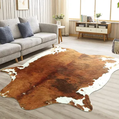 Cowhide Carpet Cow Print Rug American Style for Bedroom Living Room Cute Animal Printed Carpet Faux Cowhide Rugs for Cowhide Carpet Cow Print Rug American Style for Bedroom Living Room Cute Animal Printed Carpet Faux Cowhide Rugs for