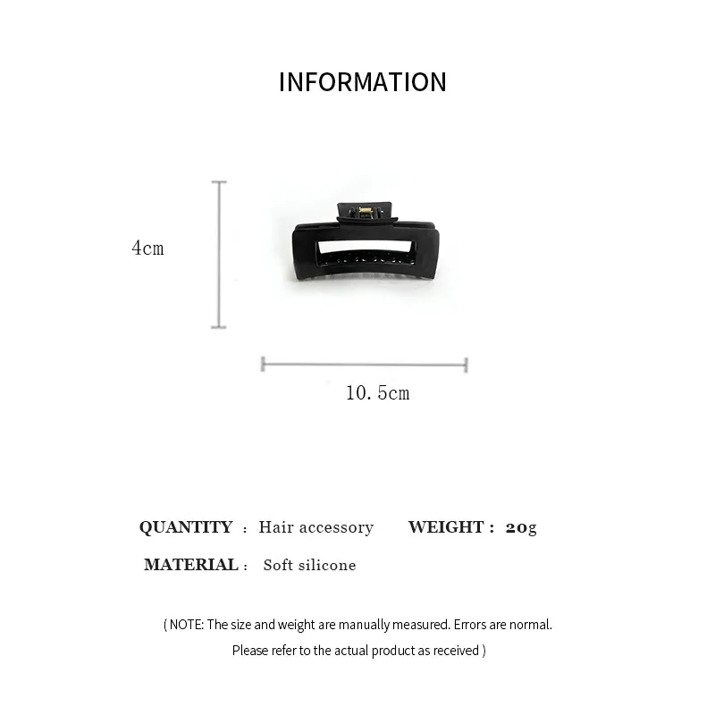 Cozy Squishy Soft Silicone Shark Clip Non Slip Durable Hair Claw Hairgrips for Women Outdoor Sports Break Resistant