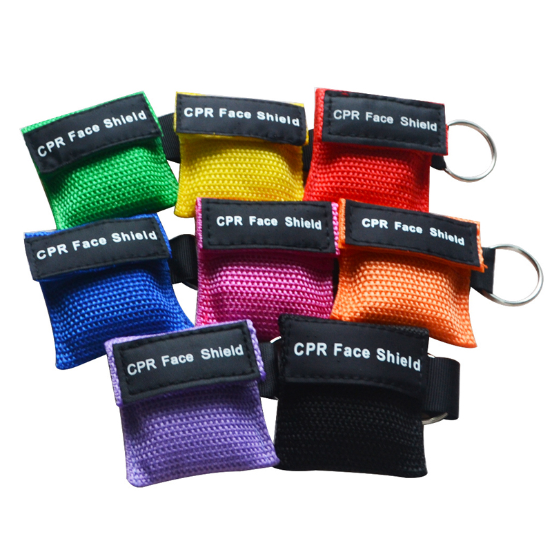 CPR Face Shield with Pouch and Keychain Hook CPR Face Shield with Pouch and Keychain Hook