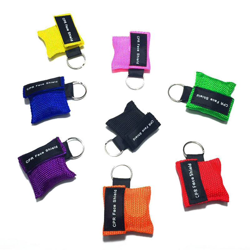 CPR Face Shield with Pouch and Keychain Hook CPR Face Shield with Pouch and Keychain Hook