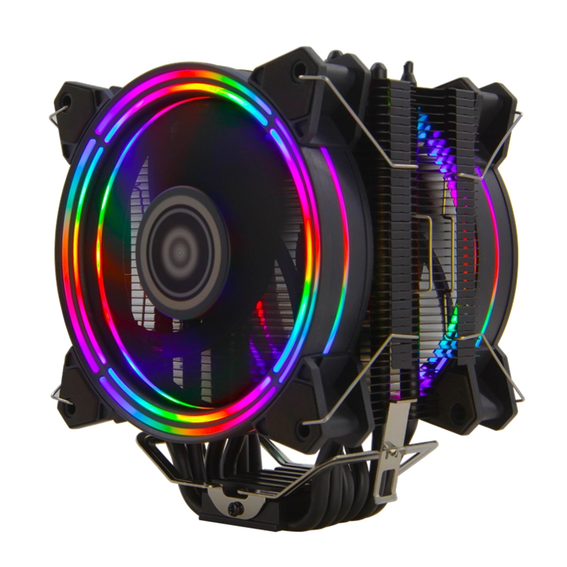 CPU Cooler Rainbow Color Dual Fan CPU Cooler Rainbow Color Dual Fan