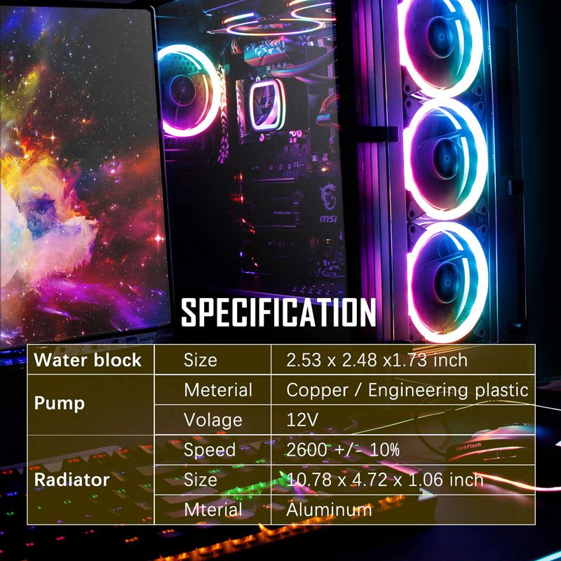 CPU Fan Water Cooling Computer Fan CPU Fan Water Cooling Computer Fan