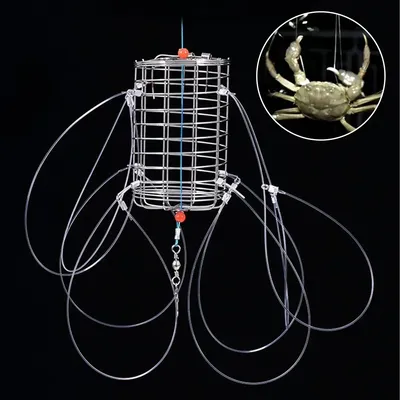 Crab Catching Tool Lure Trap Stainless Steel Bait Cage Fish Cage Feeder Fishing Tackle Suitable Crab Shrimp Crawfish Crab Catching Tool Lure Trap Stainless Steel Bait Cage Fish Cage Feeder Fishing Tackle Suitable Crab Shrimp Crawfish