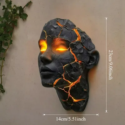Cracked Soul Wall Light Pendant Wall Decorations Home Decor Home Accessories Decorative Figurines Cracked Soul Wall Light Pendant Wall Decorations Home Decor Home Accessories Decorative Figurines