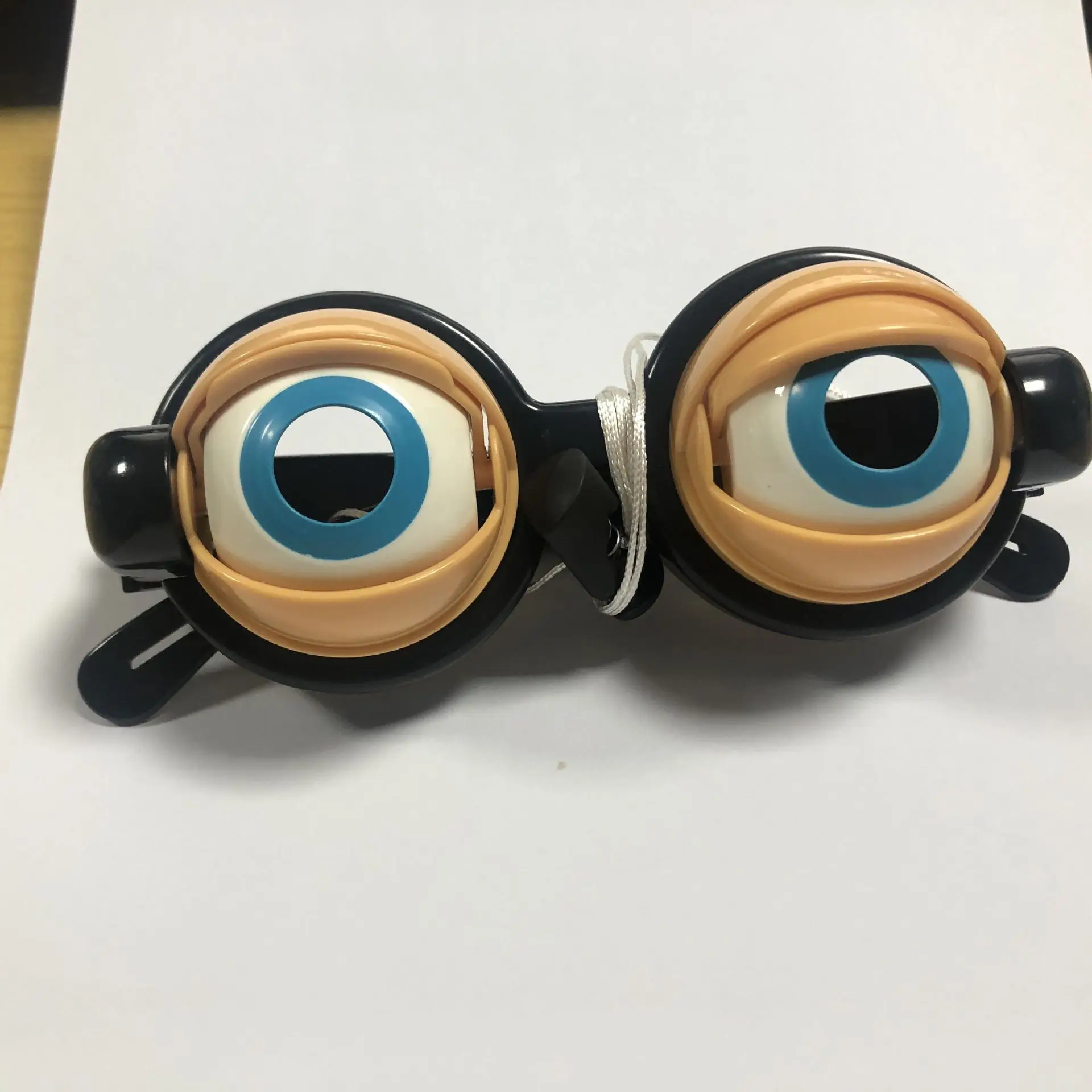 Crazy Glasses Strange Spoof Toys Selfie Video Funny Sand Sculpture Toys Party Decor Accessories Pull String Wink Kids