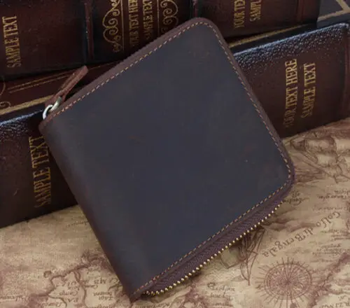 Crazy Horse Leather Material DIY Hand Leathercraft Vintage Oil Tanned Leather Piece Pull-Up Cowhide First Layer of