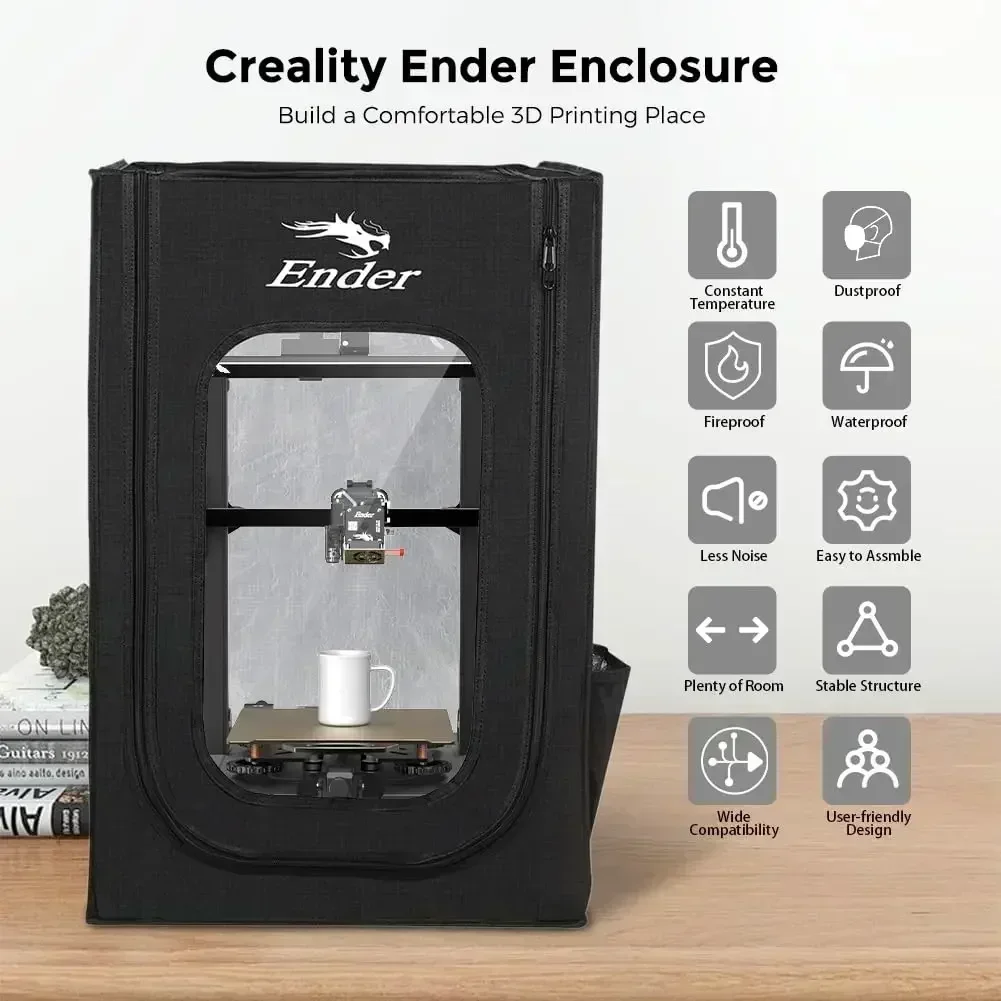 Creality Official Ender Enclosure Update Constant Temperature Fireproof Dustproof 3D Printer Protective Cover for Ender