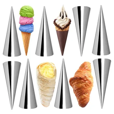 Cream Horn Molds Stainless Cones (12pcs) Cream Horn Molds Stainless Cones (12pcs)