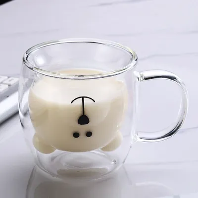 Creative Bear Glass Drinkware