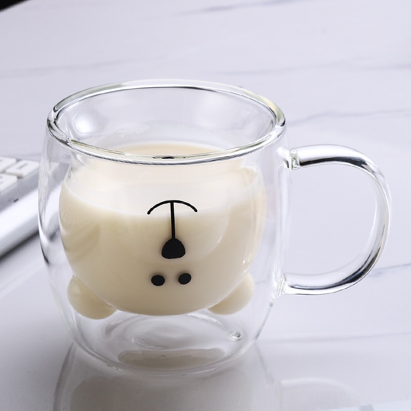 Creative Bear Glass Drinkware