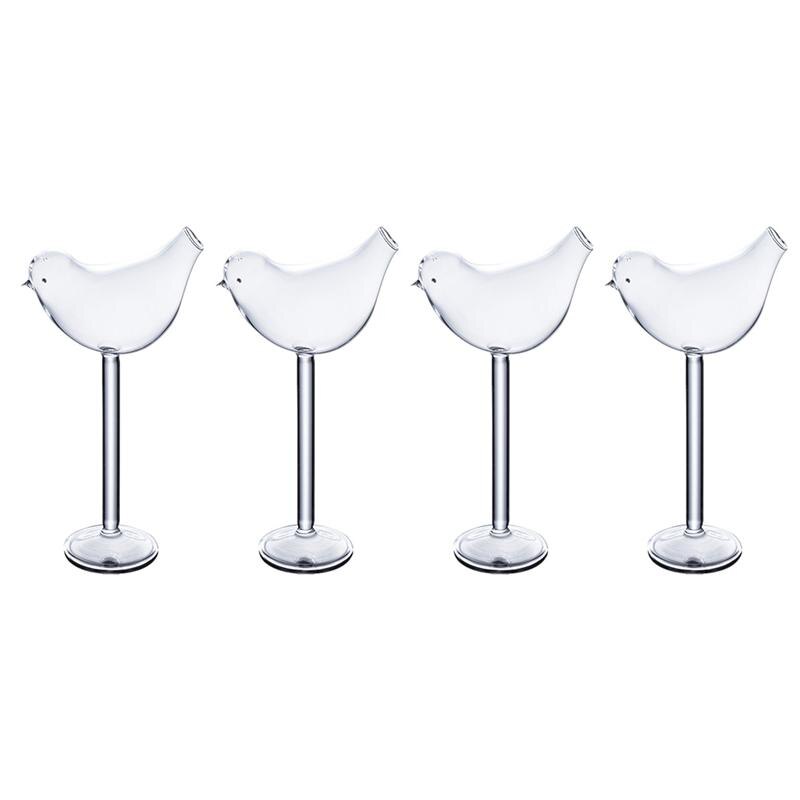 Creative Cocktail Bird Drinking Glasses (4Pcs)