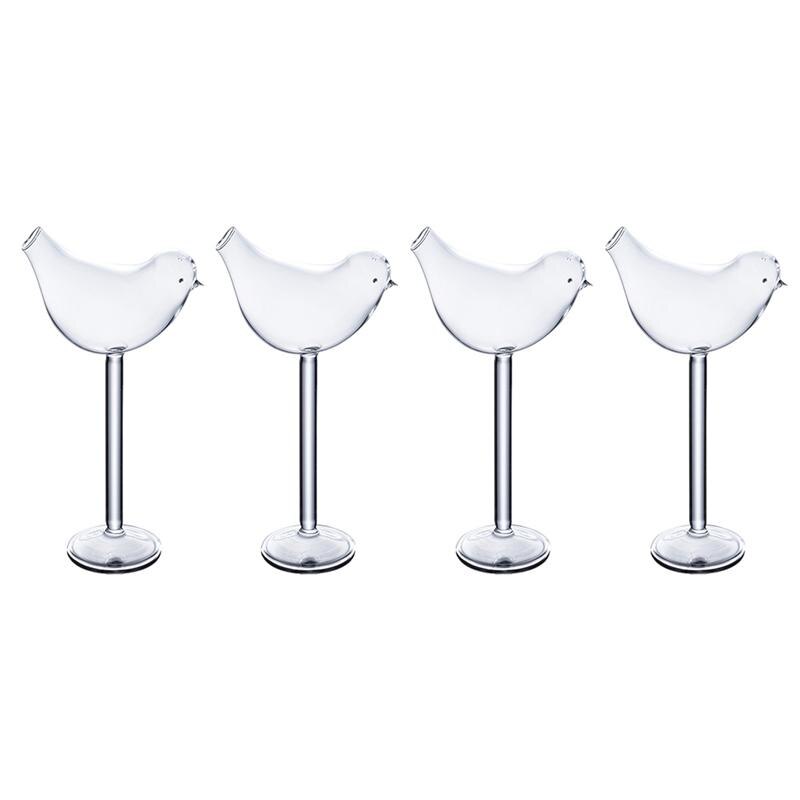 Creative Cocktail Bird Drinking Glasses (4Pcs)