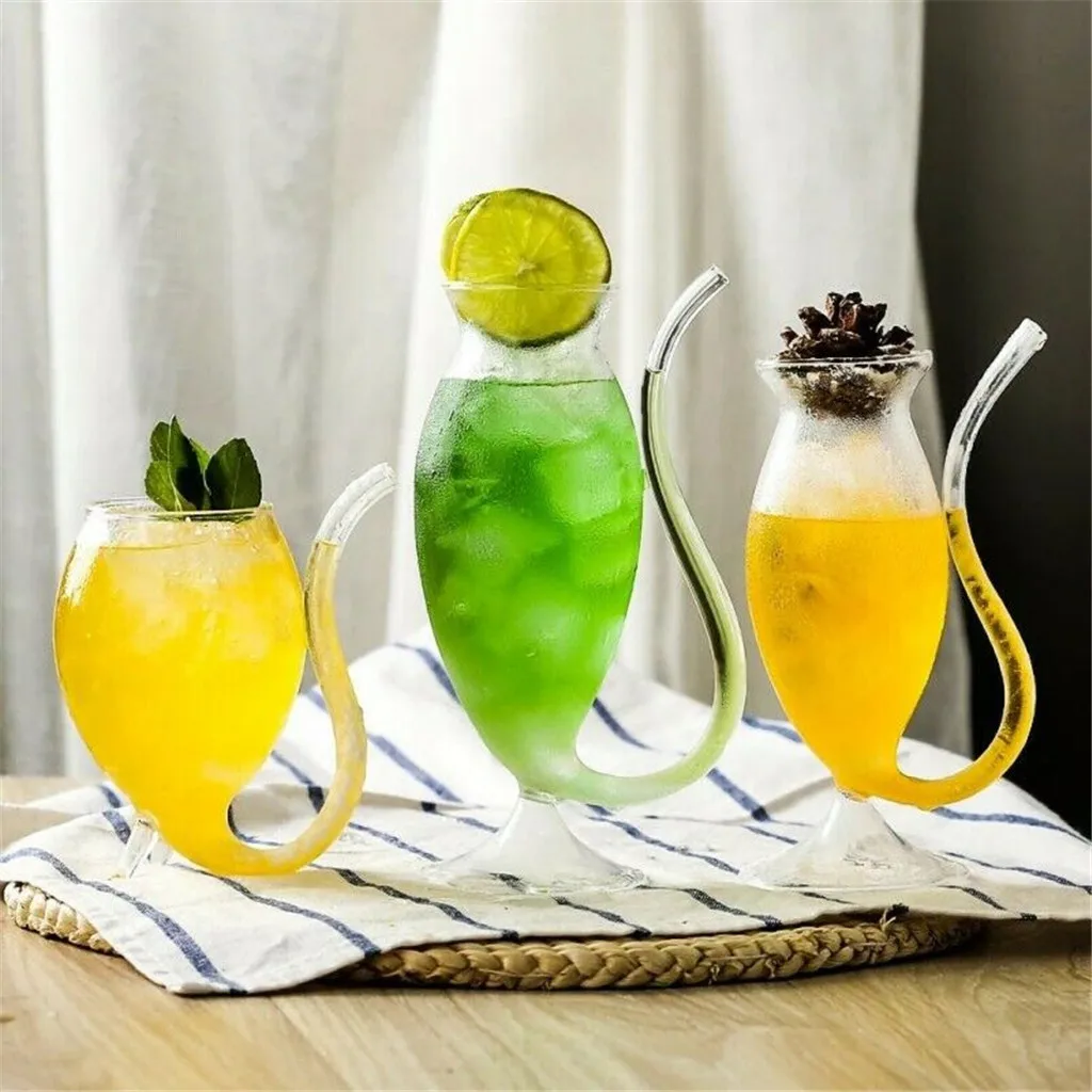 Creative Cocktail Glass Wine Whiskey Heat Resistant Glasses Beer Cup for Party Home Bar KTV Nightclub Accessories