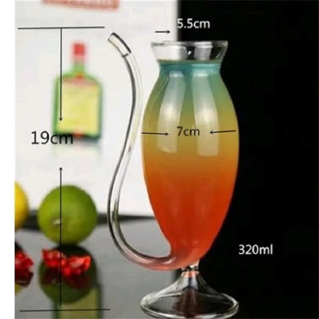 Creative Cocktail Glass Wine Whiskey Heat Resistant Glasses Beer Cup for Party Home Bar KTV Nightclub Accessories