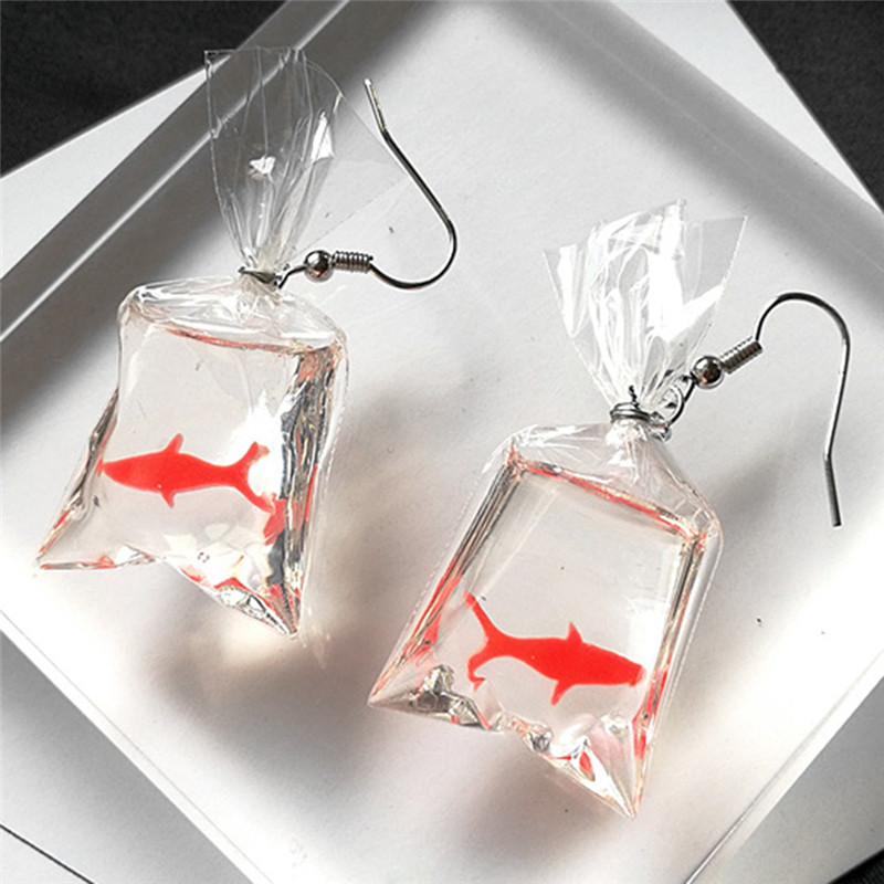 Creative Dangling Goldfish Earrings Creative Dangling Goldfish Earrings