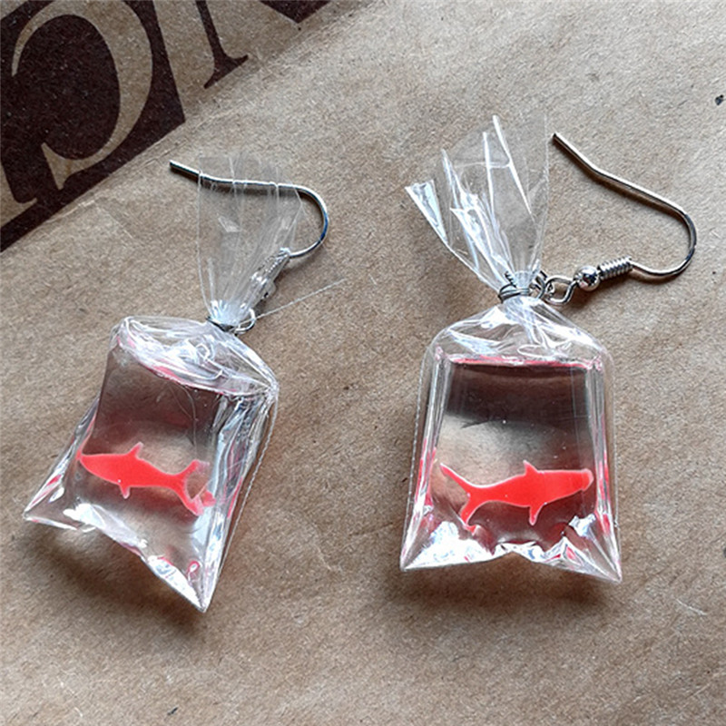 Creative Dangling Goldfish Earrings Creative Dangling Goldfish Earrings