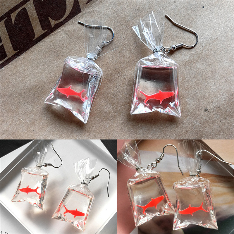 Creative Dangling Goldfish Earrings Creative Dangling Goldfish Earrings