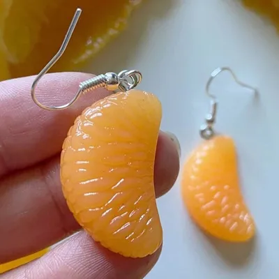 Creative Design Orange Slice Earrings Creative Design Orange Slice Earrings