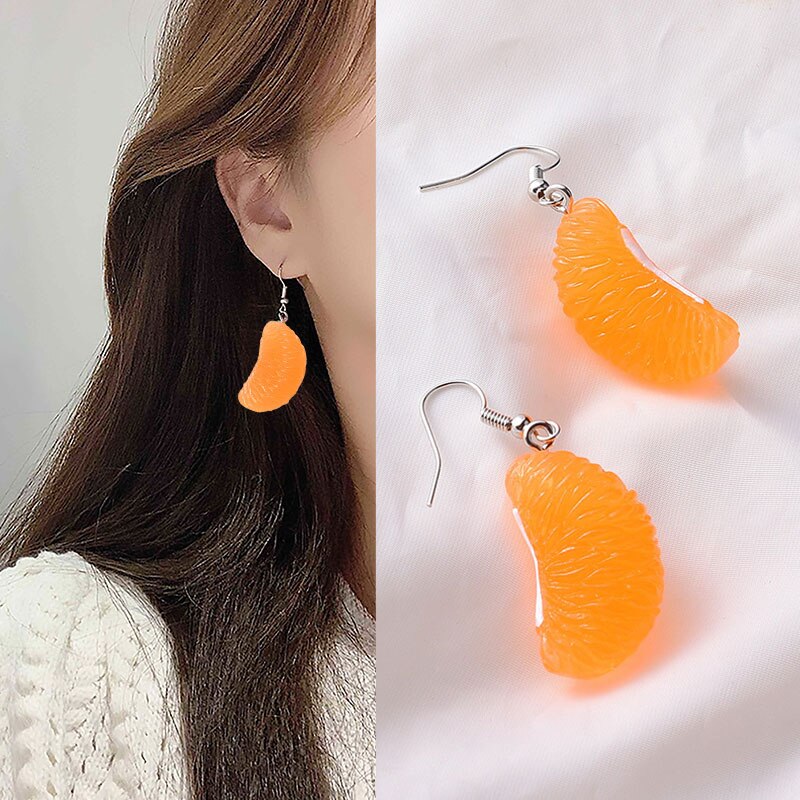 Creative Design Orange Slice Earrings Creative Design Orange Slice Earrings