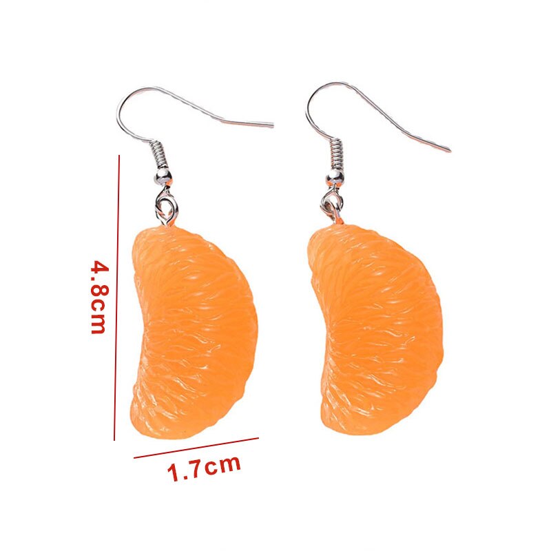 Creative Design Orange Slice Earrings Creative Design Orange Slice Earrings