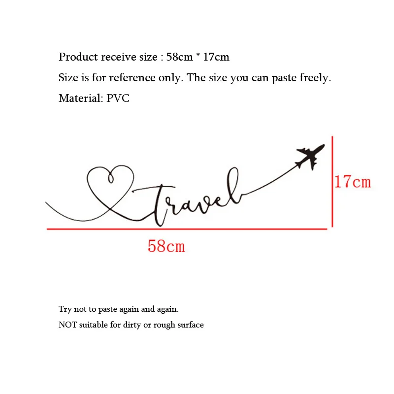 Creative Design Travel Wall Sticker