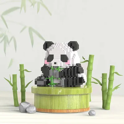 Creative DIY Assemable Animal Cute MINI Chinese Style Animal Panda Building Block Educational Boy Toys For Children Creative DIY Assemable Animal Cute MINI Chinese Style Animal Panda Building Block Educational Boy Toys For Children