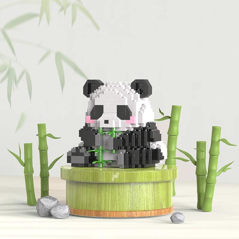 Creative DIY Assemable Animal Cute MINI Chinese Style Animal Panda Building Block Educational Boy Toys For Children Creative DIY Assemable Animal Cute MINI Chinese Style Animal Panda Building Block Educational Boy Toys For Children
