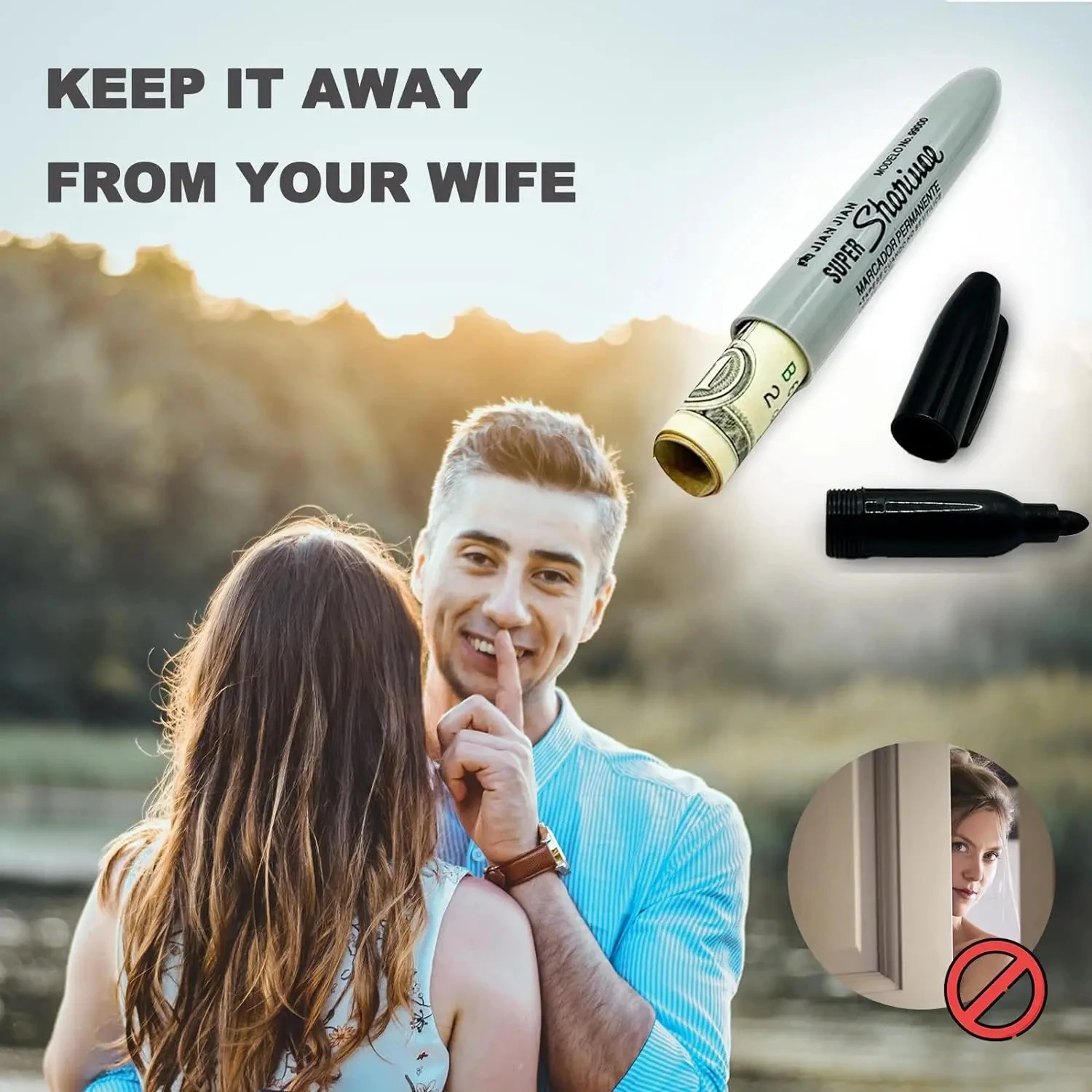 Creative Fake Black Marker Pen Hidden Compartment Sight Diversion Safe For Home Office Hide Necklace Money Small Creative Fake Black Marker Pen Hidden Compartment Sight Diversion Safe For Home Office Hide Necklace Money Small