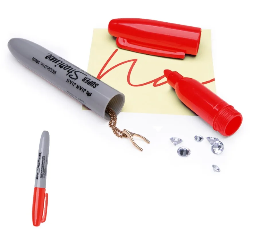 Creative Fake Black Marker Pen Hidden Compartment Sight Diversion Safe For Home Office Hide Necklace Money Small Creative Fake Black Marker Pen Hidden Compartment Sight Diversion Safe For Home Office Hide Necklace Money Small