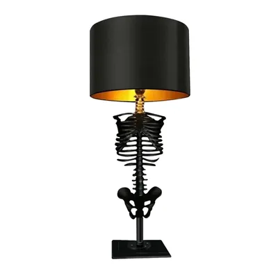 Creative Gothic Skeleton and Skull Atmosphere Lamp – USB Horror Decorative Light for Holiday Decor