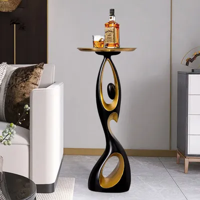 Creative Home Decor Art Abstract Sofa Side Table Light Luxury Living Room Porch Decoration Corner Table Designer