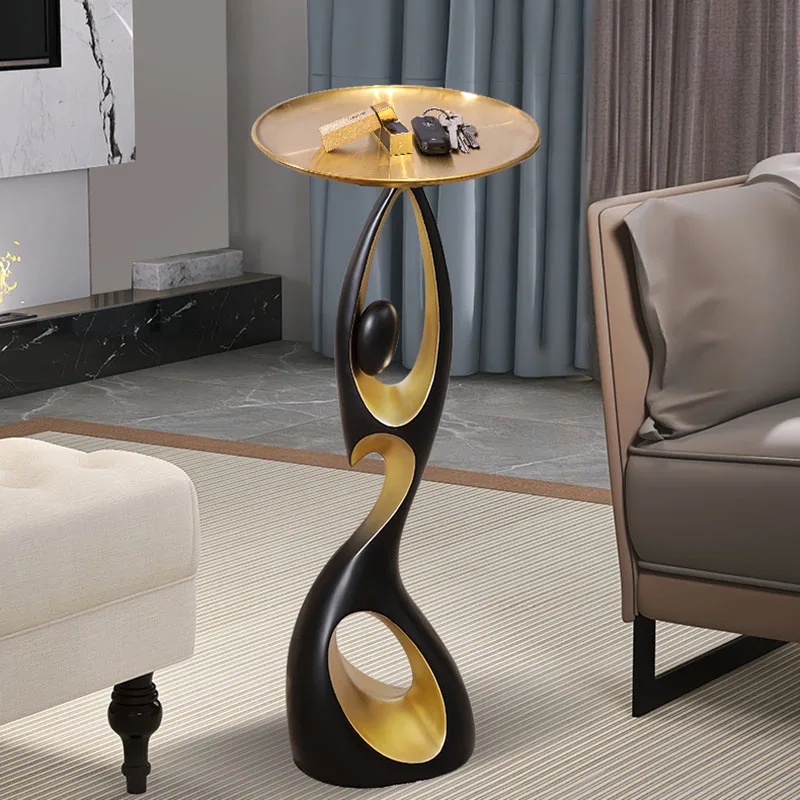 Creative Home Decor Art Abstract Sofa Side Table Light Luxury Living Room Porch Decoration Corner Table Designer