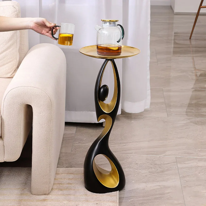 Creative Home Decor Art Abstract Sofa Side Table Light Luxury Living Room Porch Decoration Corner Table Designer