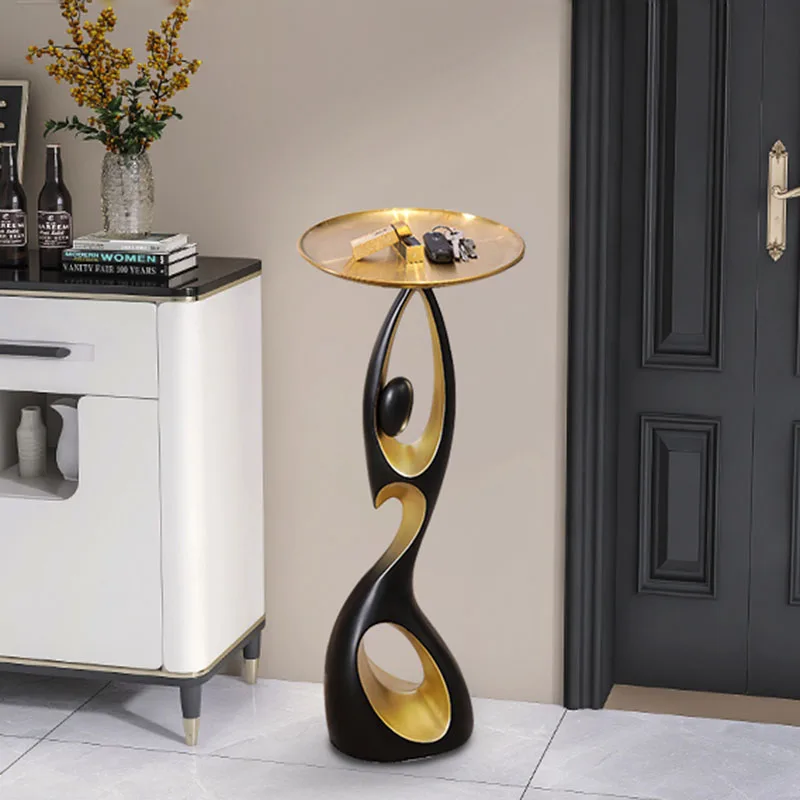 Creative Home Decor Art Abstract Sofa Side Table Light Luxury Living Room Porch Decoration Corner Table Designer
