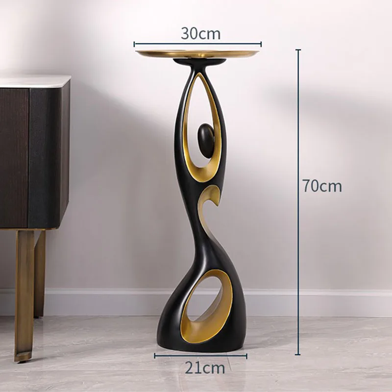 Creative Home Decor Art Abstract Sofa Side Table Light Luxury Living Room Porch Decoration Corner Table Designer