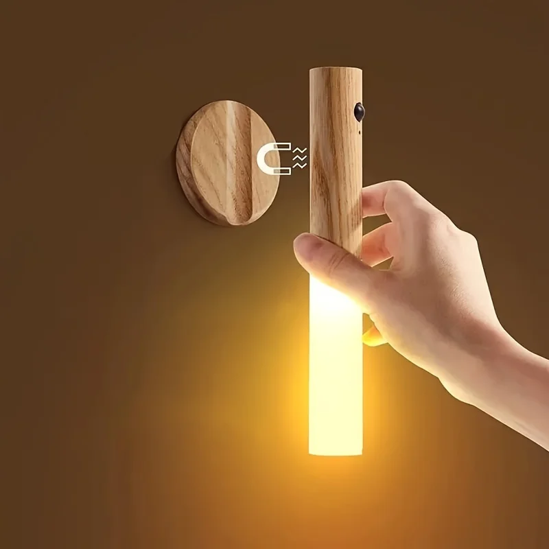 Creative Intelligent Auto PIR Motion Sensor LED Rechargeable Magnetic Night Kitchen Cabinet Lamp