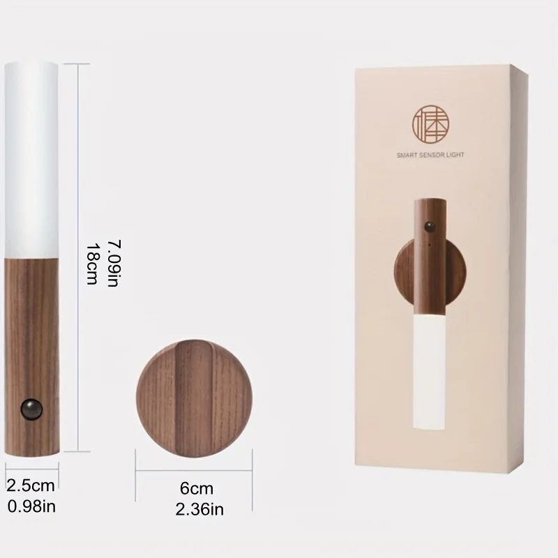Creative Intelligent Auto PIR Motion Sensor LED Rechargeable Magnetic Night Kitchen Cabinet Lamp