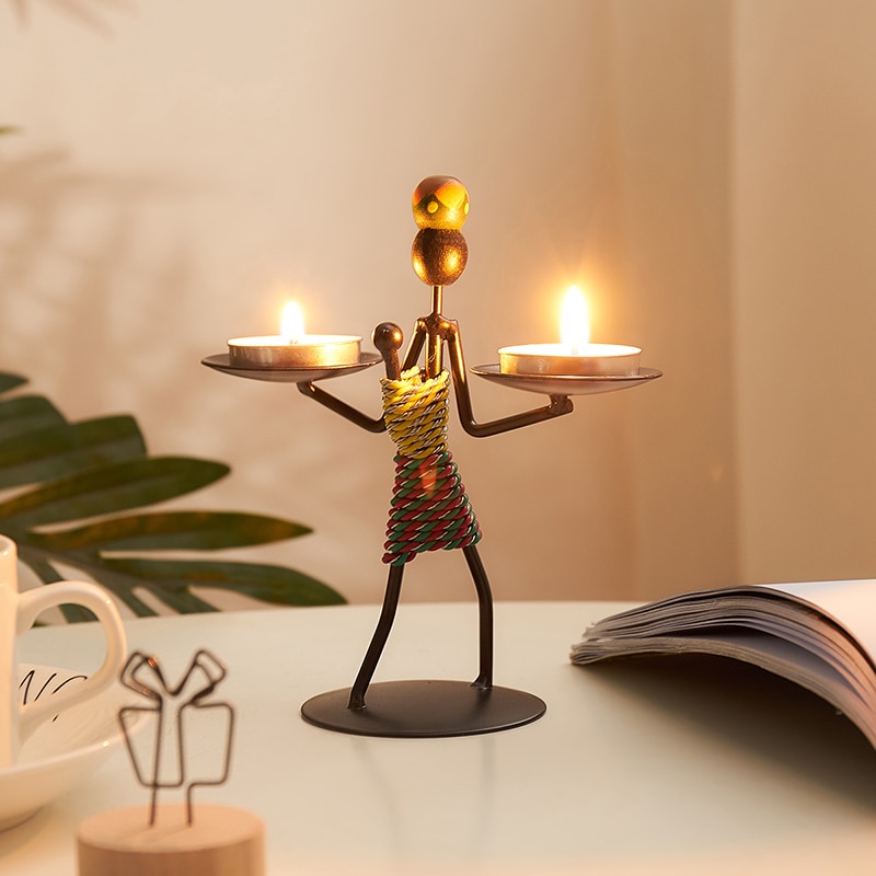 Creative Iron Tea Light Holder Creative Iron Tea Light Holder