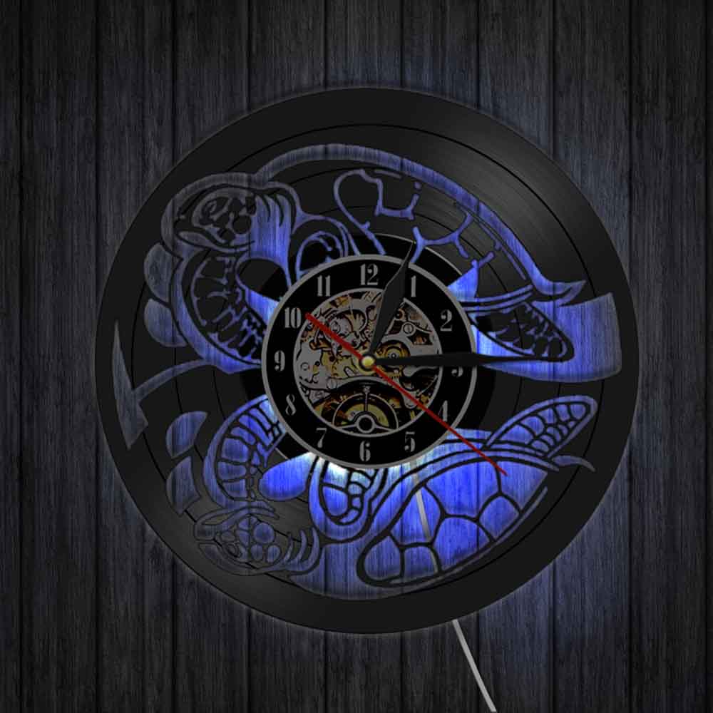 Creative LED Decorative Unique Black Wall Clock Creative LED Decorative Unique Black Wall Clock